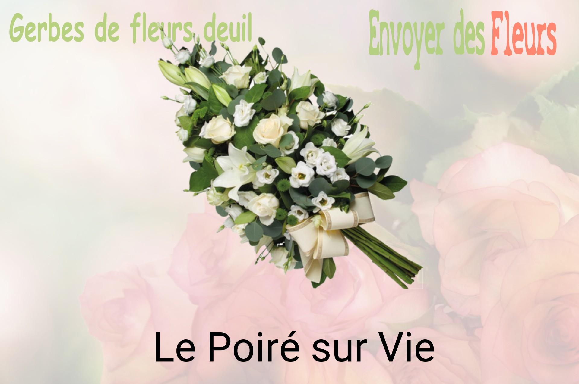 Gerbe de fleurs de deuil livrée à Le Poiré-sur-Vie